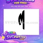 Free Stylized Black M Free Gothic Font Chicago White Sox Free SVG - Instant Download