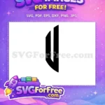 Free Chicago White Sox Free Black Logo Design MLB Baseball Free SVG - Instant Download