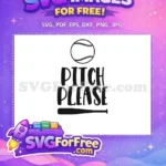 Free Pitch Please text Free baseball and bat Chicago White Sox Free SVG - Instant Download