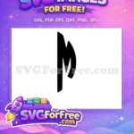 Free Black Stylized M Free Jagged Logo Chicago White Sox Free SVG - Instant Download