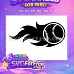 Free Flaming Baseball Free Fastball Logo Chicago White Sox Free SVG - Instant Download