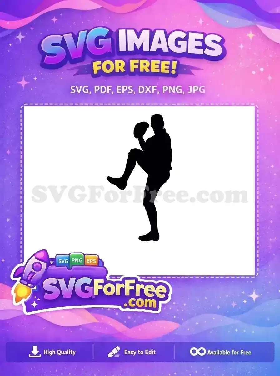 Free baseball pitcher silhouette in mid-throw, a dynamic black and white design for sports enthusiasts. Download this free SVG.
