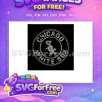 Free Distressed Circular Logo Free Sox Monogram Chicago White Sox Free SVG - Instant Download