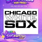 Free Black And White Logo Free Layered Team Emblem Chicago White Sox Free SVG - Instant Download