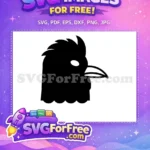 Free Black Rooster Head Free Simple Chicken Comb Farm Life Free SVG - Instant Download