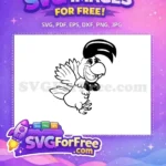 Free Happy Heihei Chicken Silhouette Free Googly Eyes Moana Free SVG - Instant Download