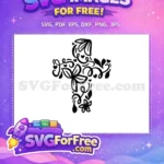 Free Ornate Floral Cross Free Swirls Christian Quotes Free SVG - Instant Download