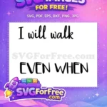 Free Black Script Free Faith Quote Christian Quotes Free SVG - Instant Download