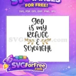 Free Black Script Free Golden Leaves Christian Quote Free SVG - Instant Download