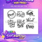 Free Through Christ Free Faith Scripture Christian Design Free SVG - Instant Download