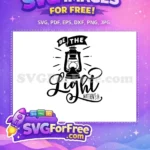 Free Vintage Lantern Free Be Light Matthew Christian Free SVG - Instant Download