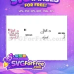 Free Be Still Free God Cursive Christian Quote Free SVG - Instant Download