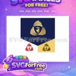 Free Golden Cross Free Flying Dove Christian Church Logo Free SVG - Instant Download