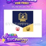 Free Golden Open Bible Free Flying Dove Christian Logo Free SVG - Instant Download