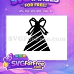 Free Party Hat Free Bow Christmas Decoration Elements Free SVG - Instant Download