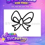 Free Classic Bow Free Holiday Ribbon Christmas Decoration Elements Free SVG - Instant Download