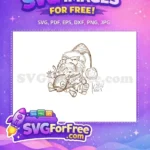 Free Grumpy Santa Free Bell Christmas Designs Quotes Free SVG - Instant Download