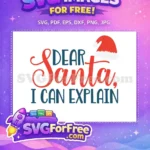 Free Red Hat Free Funny Quote Christmas Quotes Free SVG - Instant Download