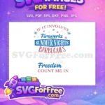 Free Fireworks Colors Free Summer Freedom Quote Design Free SVG - Instant Download