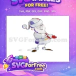 Free Sleepy Free Purple Red Christmas Designs Quotes Free SVG - Instant Download