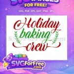 Free Red Holiday Free Green Sprigs Christmas Quotes Free SVG - Instant Download
