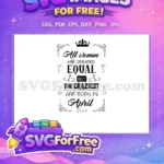Free Elegant Crown Free Sassy April Women Birthday Quotes Free SVG - Instant Download