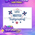 Free Patriotic Pinwheel Free Red Blue Stars Little Mister Independent Free SVG - Instant Download