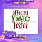 Free Festive Script Free Cookie Tester Christmas Free SVG - Instant Download