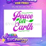 Free Purple Script Free Green Accents Christmas Designs Quotes Free SVG - Instant Download