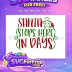 Free happy gingerbread man Free Christmas quote festive Christmas Designs Free SVG - Instant Download