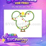 Free Mickey Tree Free Star Ornaments Disney Christmas Free SVG - Instant Download