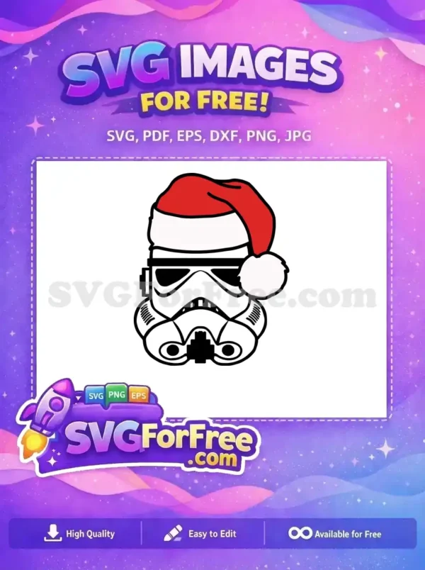 Free Red Santa Hat SVG Design for Holiday Projects A vibrant red Santa hat in a minimalist design, perfect for Christmas-themed free SVG projects.