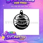 Free Christmas Tree Ornament Free Lights Decoration Holiday Festive Free SVG - Instant Download