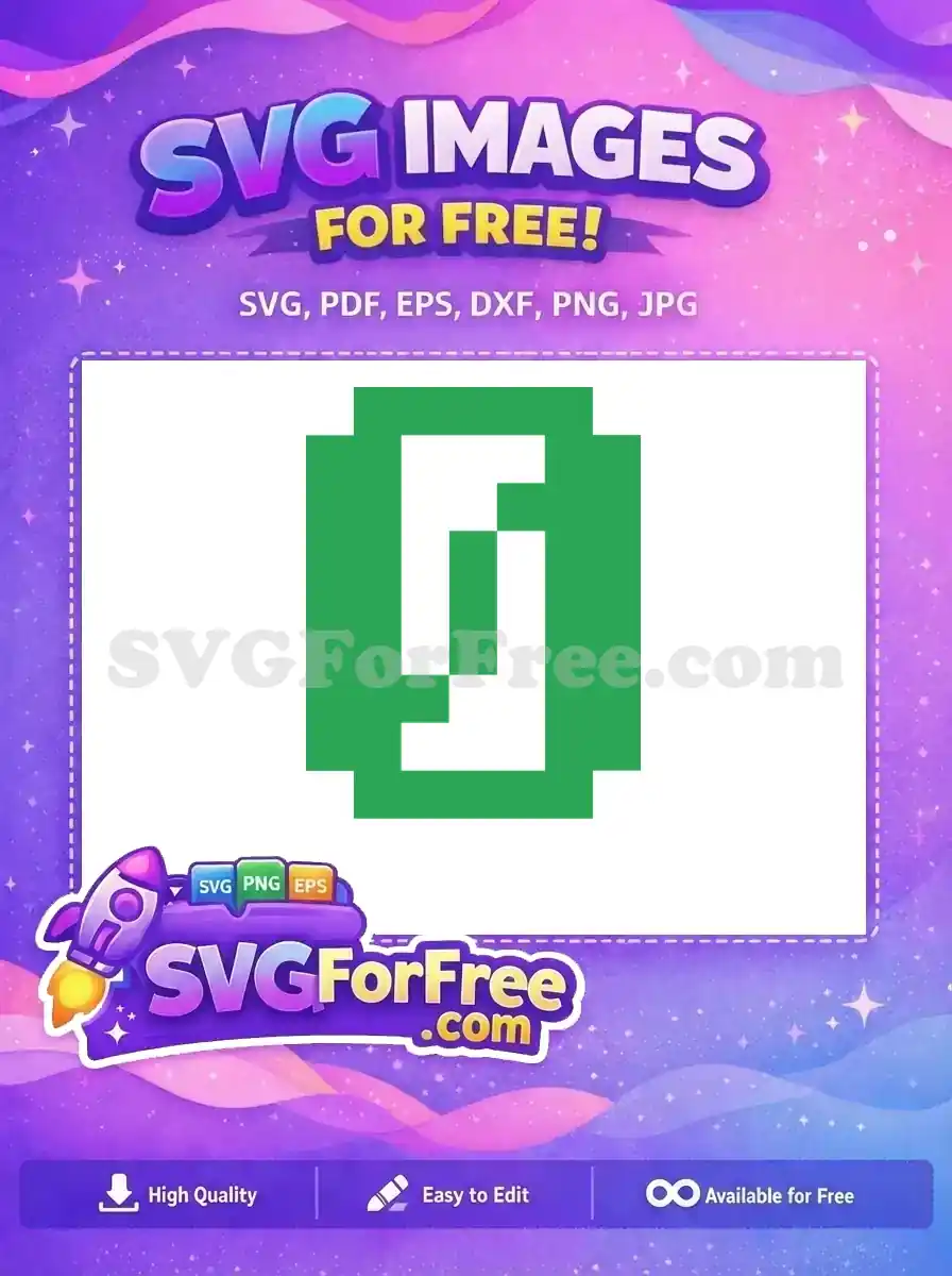 A free green pixel art design perfect for a Christmas-themed project, offering a festive touch with its bold simplicity.