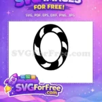 Free Black Segmented Ring Free Simple Wreath Outline Christmas Holiday Free SVG - Instant Download