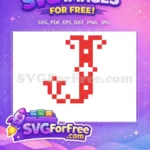 Free Red White Striped Free Sweet Candy Cane Christmas Free SVG - Instant Download