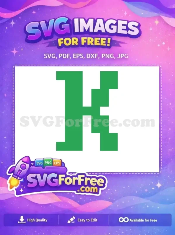 A free SVG design featuring a green and white festive logo suitable for Christmas holiday celebrations.