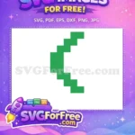 Free Abstract Green C-Shape Free Modern Holiday Christmas Free SVG - Instant Download