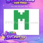 Free Green Number One Free Festive Christmas Digit Holiday Free SVG - Instant Download