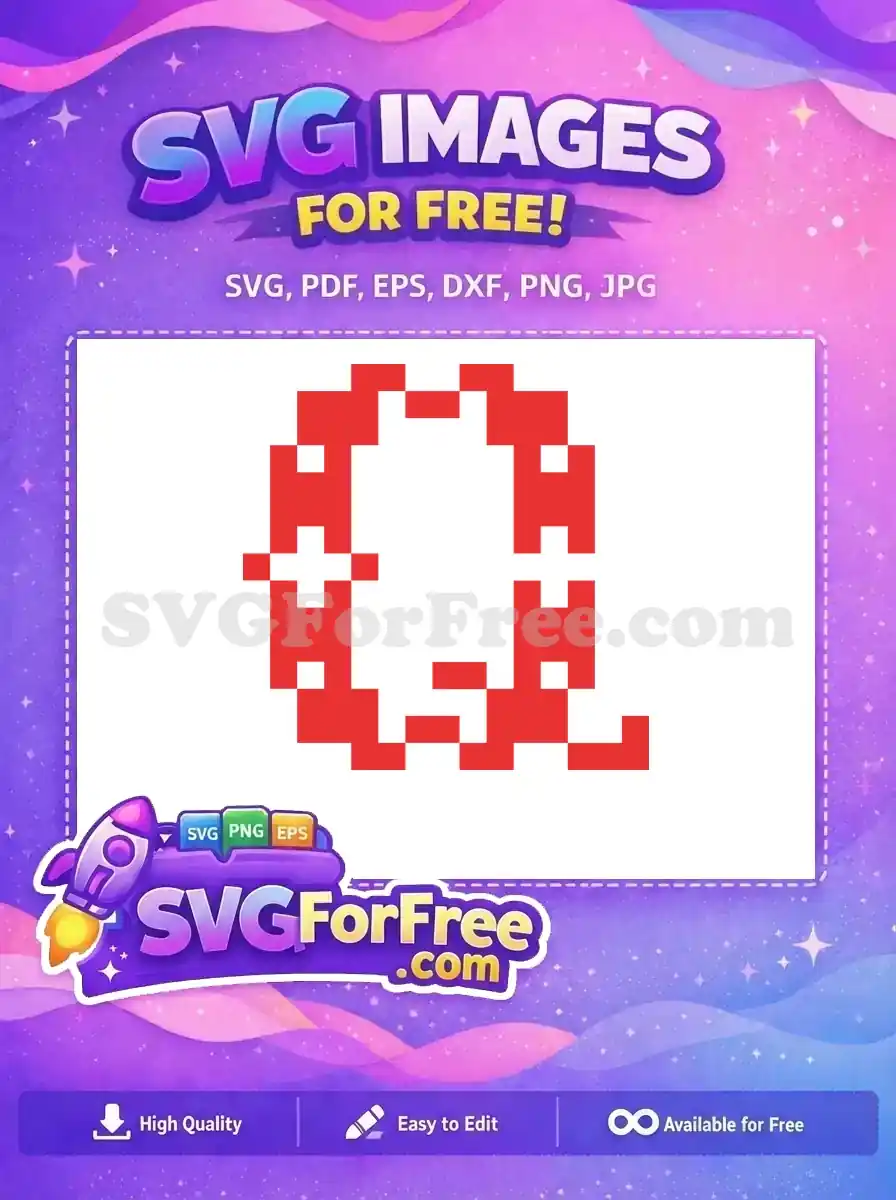 A free, pixelated red and white cross design suitable for Christmas and other festive uses.