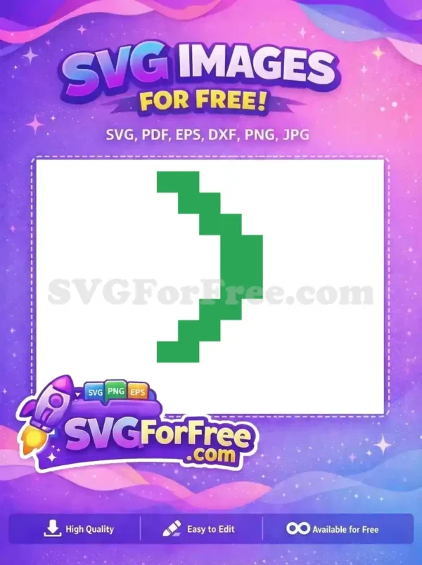 A free festive green jagged design with a holiday shape, suitable for Christmas-themed projects.