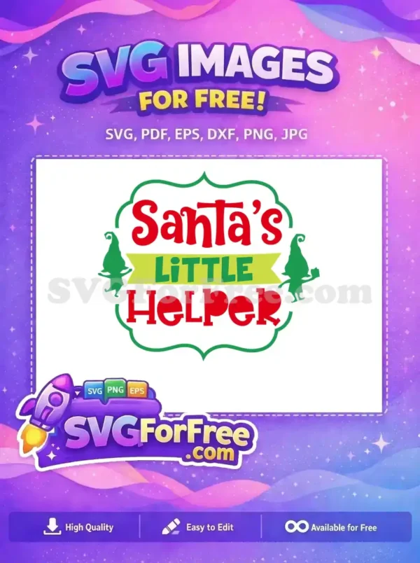 Free Elves Free Festive Santa’s Little Helper Free SVG Free Elves Free Festive Santa's Little Helper Free SVG