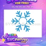 Free Blue Snowflake Free Winter Holiday Christmas Free SVG 3 - Instant Download
