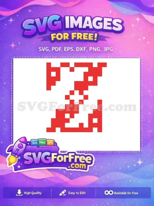 Free red pixelated geometric design with abstract shapes, perfect for creating modern Christmas patterns.