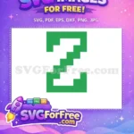Free Green White Number One Free Holiday Christmas Free SVG - Instant Download