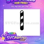Free Striped Candy Free Festive Cane Christmas Free SVG - Instant Download