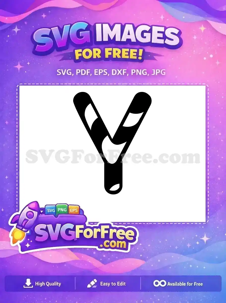 Free Black White Striped Y Free Candy Cane Design Christmas Free SVG