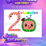 Free Pink Watermelon Two Free Smiling Cocomelon Ladybug Cocomelon Movie Free SVG - Instant Download
