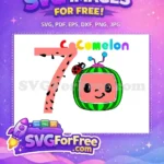 Free Watermelon Seven Free Smiling Ladybug Cocomelon movie Free SVG - Instant Download