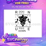 Free Upside Down Free Christmas Holly Stranger Things Free SVG - Instant Download